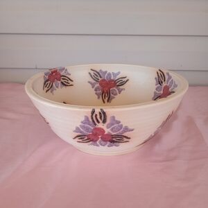 Handcrafted Floral Ceramic Bowl